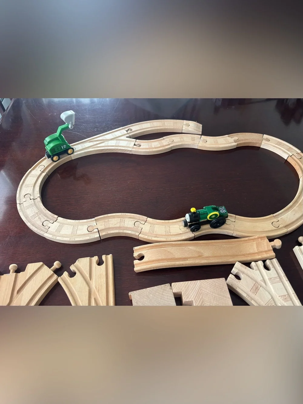 Thomas & Friends Wooden Railway Track Lot 27 Pc w/ Trevor & Alfie
